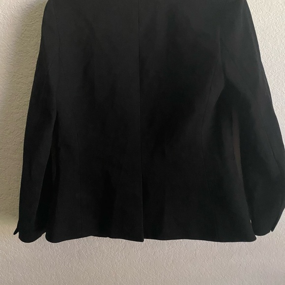 J. Crew Going Out $198 Black Preppy Dark Academia Gramercy Twill Open Blazer 4 - Picture 12 of 16